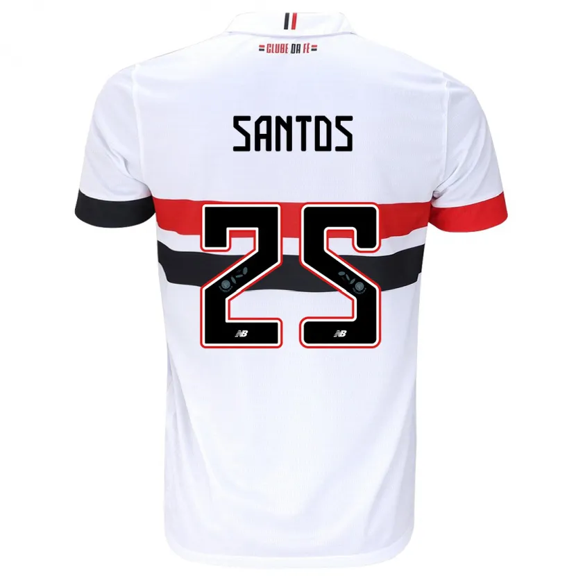 Danxen Kinder Mariana Santos #25 Weiß Rot Schwarz Heimtrikot Trikot 2024/25 T-Shirt Schweiz