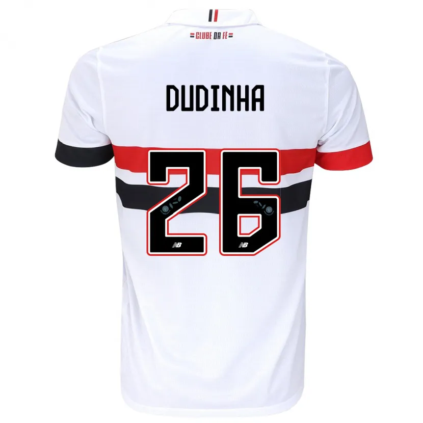 Danxen Kinder Dudinha #26 Weiß Rot Schwarz Heimtrikot Trikot 2024/25 T-Shirt Schweiz