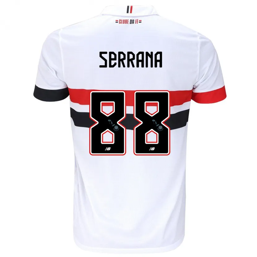 Danxen Kinder Serrana #88 Weiß Rot Schwarz Heimtrikot Trikot 2024/25 T-Shirt Schweiz