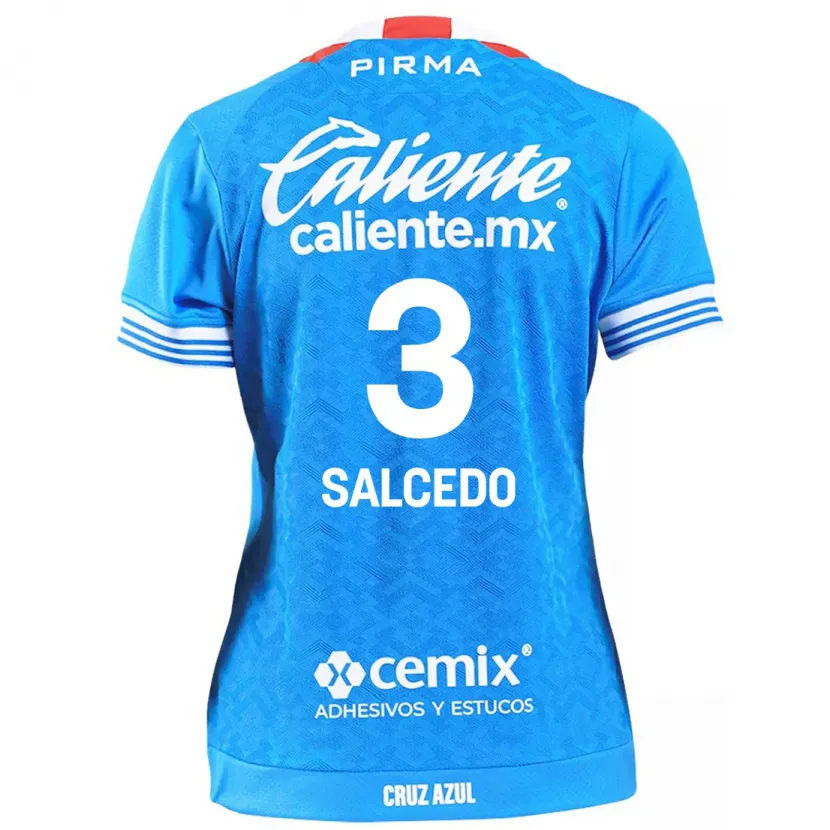 Danxen Kinder Carlos Salcedo #3 Himmelblau Heimtrikot Trikot 2024/25 T-Shirt Schweiz