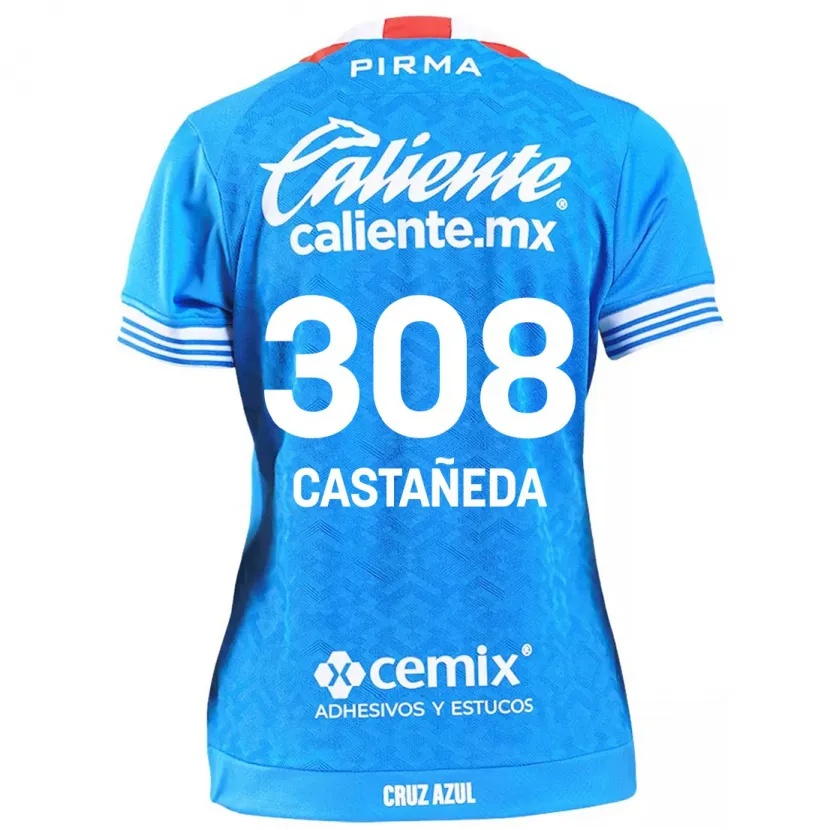 Danxen Kinder Emiliano Castañeda #308 Himmelblau Heimtrikot Trikot 2024/25 T-Shirt Schweiz