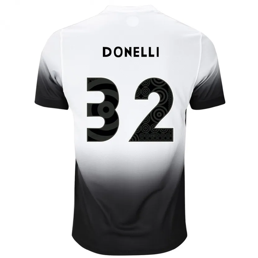 Danxen Kinder Matheus Donelli #32 Weiß Schwarz Heimtrikot Trikot 2024/25 T-Shirt Schweiz