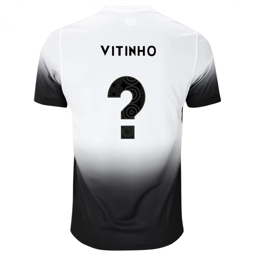 Danxen Kinder Vitinho #0 Weiß Schwarz Heimtrikot Trikot 2024/25 T-Shirt Schweiz