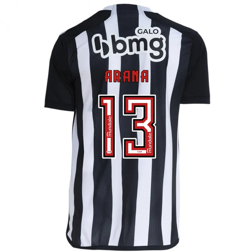 Danxen Kinder Guilherme Arana #13 Weiß Schwarz Heimtrikot Trikot 2024/25 T-Shirt Schweiz