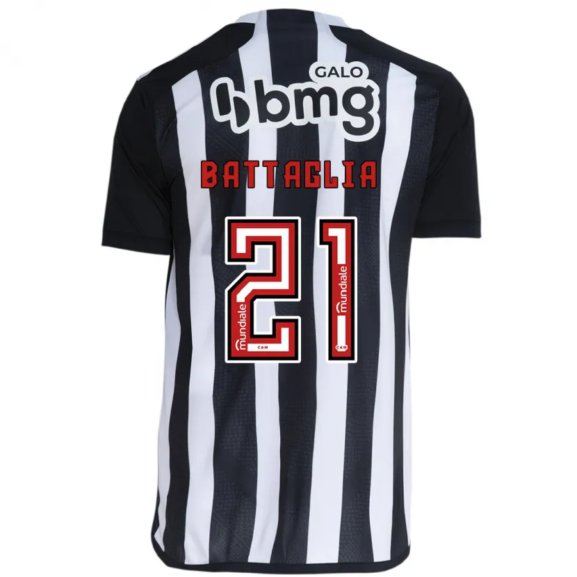 Danxen Kinder Rodrigo Battaglia #21 Weiß Schwarz Heimtrikot Trikot 2024/25 T-Shirt Schweiz