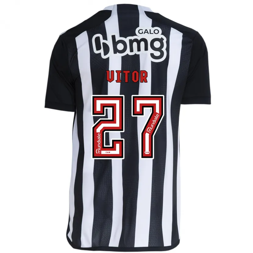 Danxen Kinder Paulo Vitor #27 Weiß Schwarz Heimtrikot Trikot 2024/25 T-Shirt Schweiz