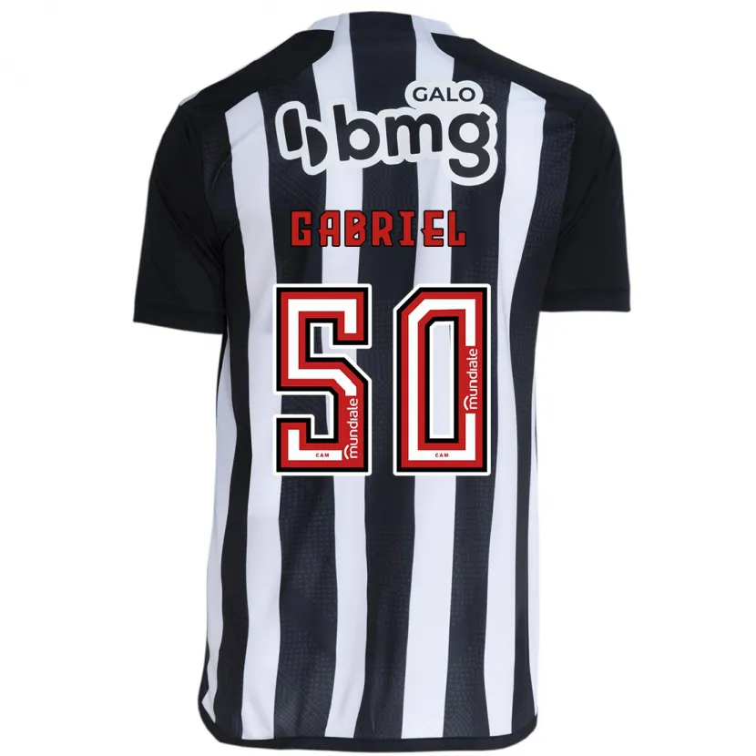 Danxen Kinder Vitor Gabriel #50 Weiß Schwarz Heimtrikot Trikot 2024/25 T-Shirt Schweiz