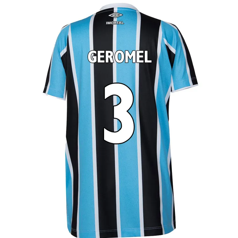 Danxen Kinder Pedro Geromel #3 Blau Schwarz Weiß Heimtrikot Trikot 2024/25 T-Shirt Schweiz