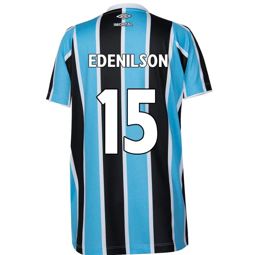 Danxen Kinder Edenilson #15 Blau Schwarz Weiß Heimtrikot Trikot 2024/25 T-Shirt Schweiz