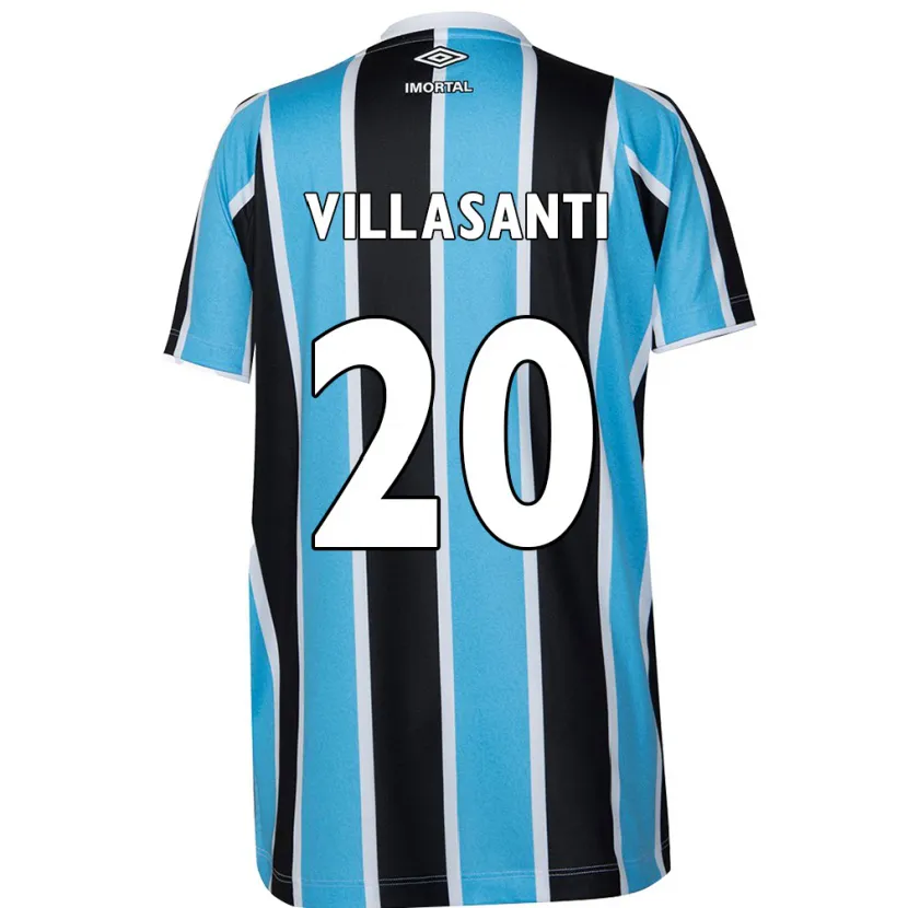 Danxen Kinder Mathías Villasanti #20 Blau Schwarz Weiß Heimtrikot Trikot 2024/25 T-Shirt Schweiz