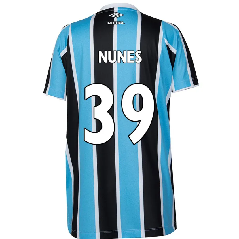 Danxen Kinder Gustavo Nunes #39 Blau Schwarz Weiß Heimtrikot Trikot 2024/25 T-Shirt Schweiz