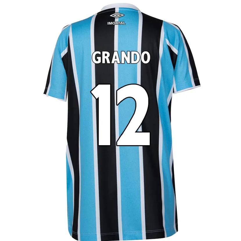 Danxen Kinder Gabriel Grando #12 Blau Schwarz Weiß Heimtrikot Trikot 2024/25 T-Shirt Schweiz