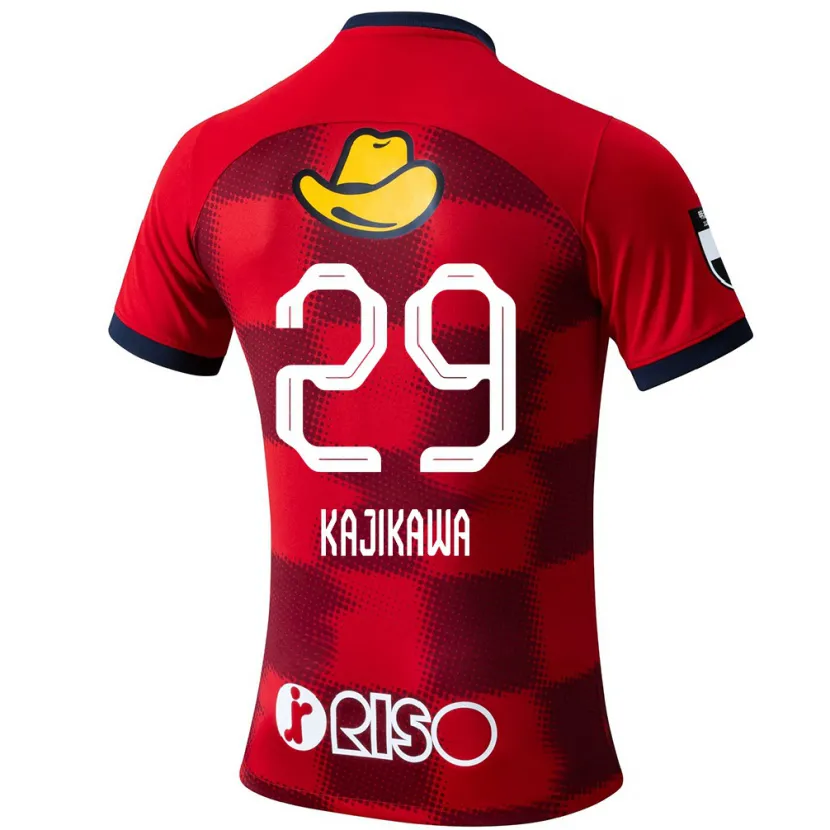 Danxen Kinder Yuji Kajikawa #29 Rot Blau Weiß Heimtrikot Trikot 2024/25 T-Shirt Schweiz