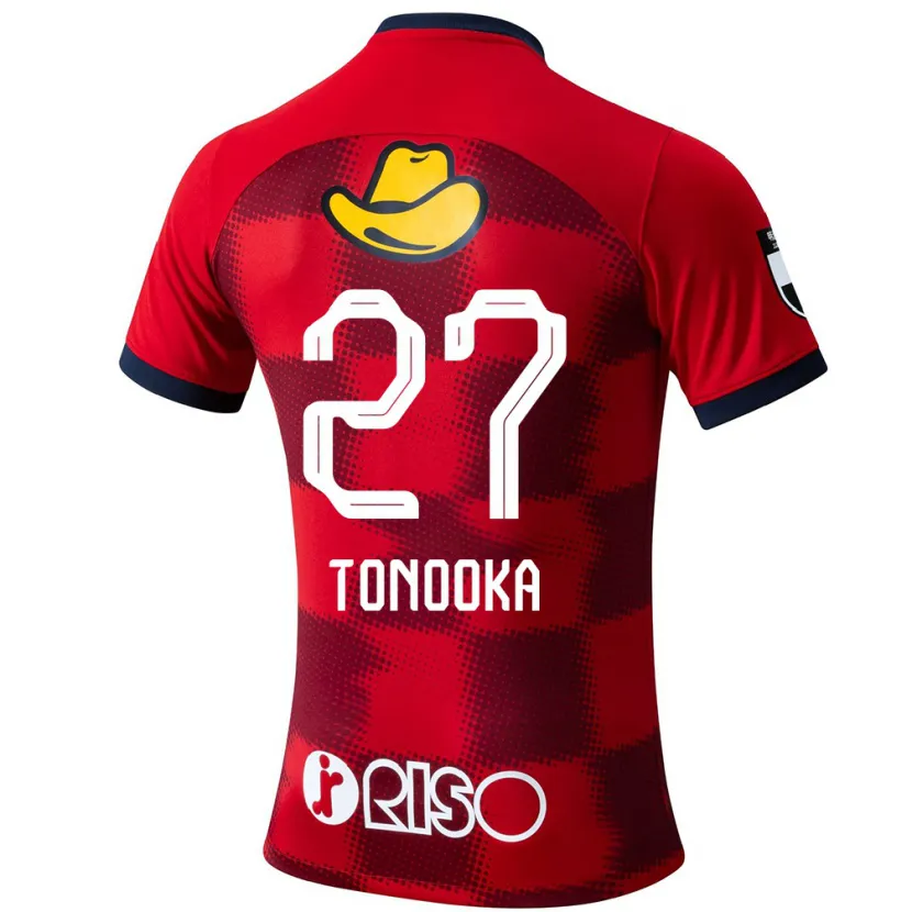 Danxen Kinder Ryota Tonooka #27 Rot Blau Weiß Heimtrikot Trikot 2024/25 T-Shirt Schweiz