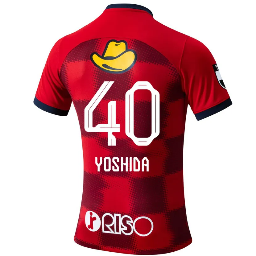 Danxen Kinder Minato Yoshida #40 Rot Blau Weiß Heimtrikot Trikot 2024/25 T-Shirt Schweiz