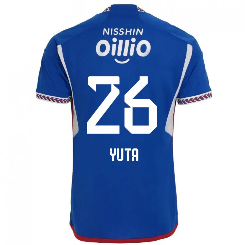 Danxen Kinder Yuta Koike #26 Blau Weiß Rot Heimtrikot Trikot 2024/25 T-Shirt Schweiz