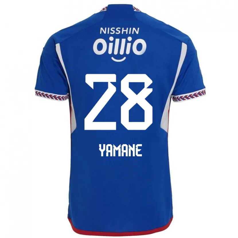 Danxen Kinder Riku Yamane #28 Blau Weiß Rot Heimtrikot Trikot 2024/25 T-Shirt Schweiz