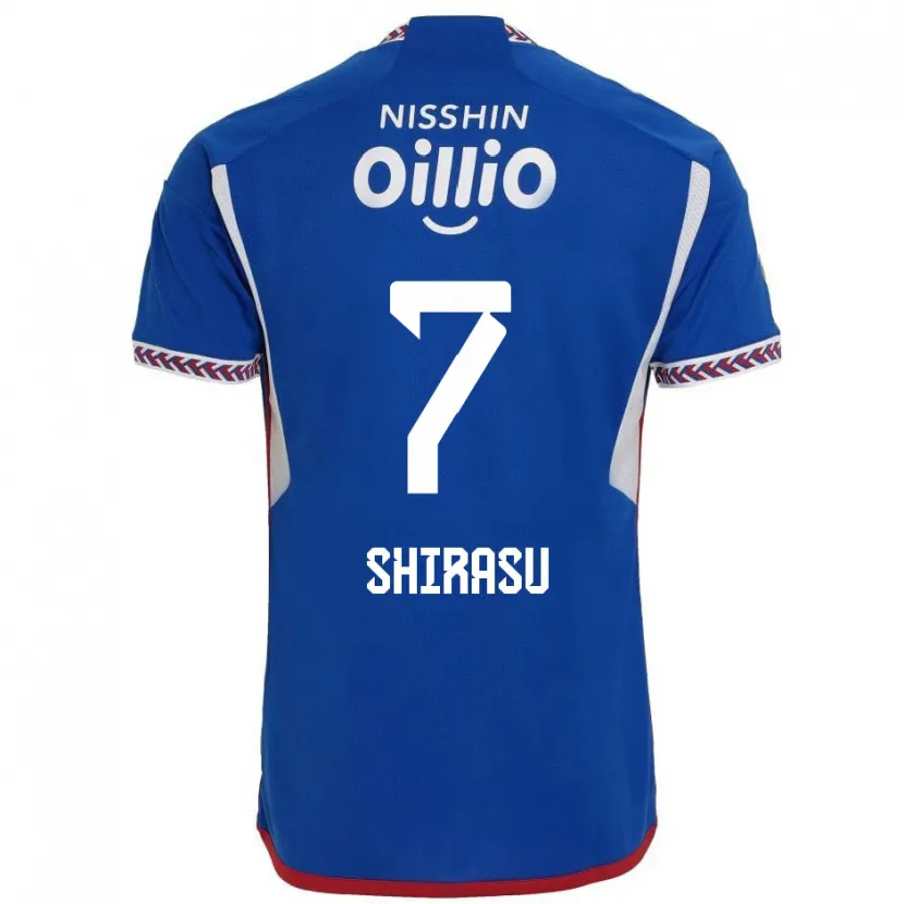 Danxen Kinder Kento Shirasu #7 Blau Weiß Rot Heimtrikot Trikot 2024/25 T-Shirt Schweiz