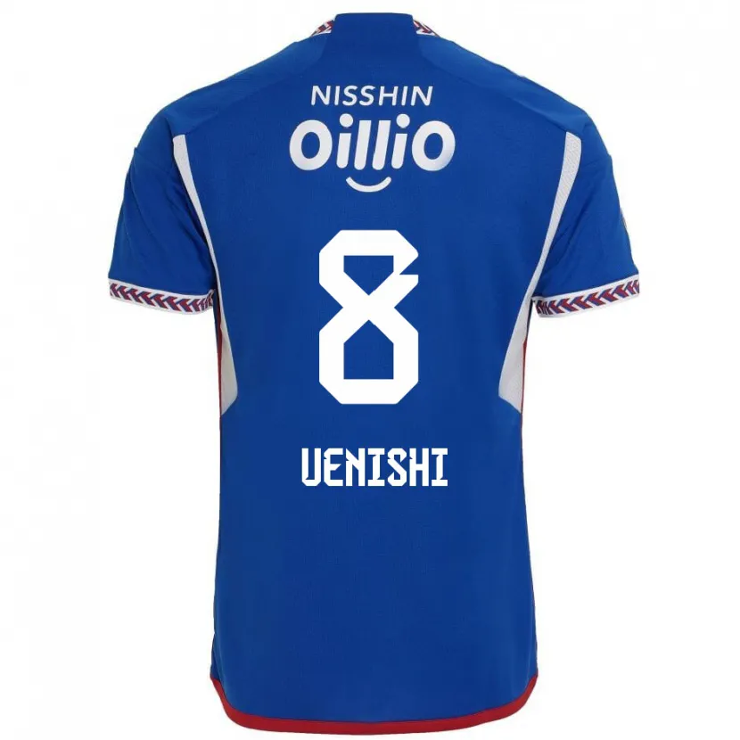 Danxen Kinder Haruki Uenishi #8 Blau Weiß Rot Heimtrikot Trikot 2024/25 T-Shirt Schweiz