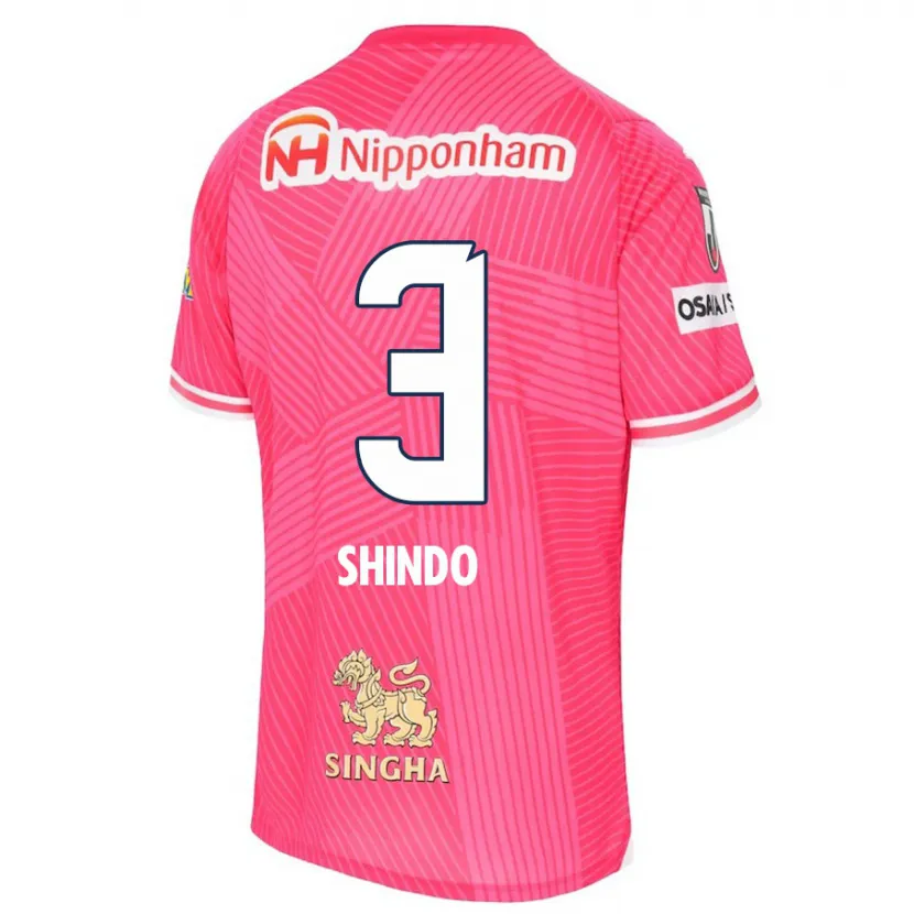 Danxen Kinder Ryosuke Shindo #3 Rosa Weiß Heimtrikot Trikot 2024/25 T-Shirt Schweiz