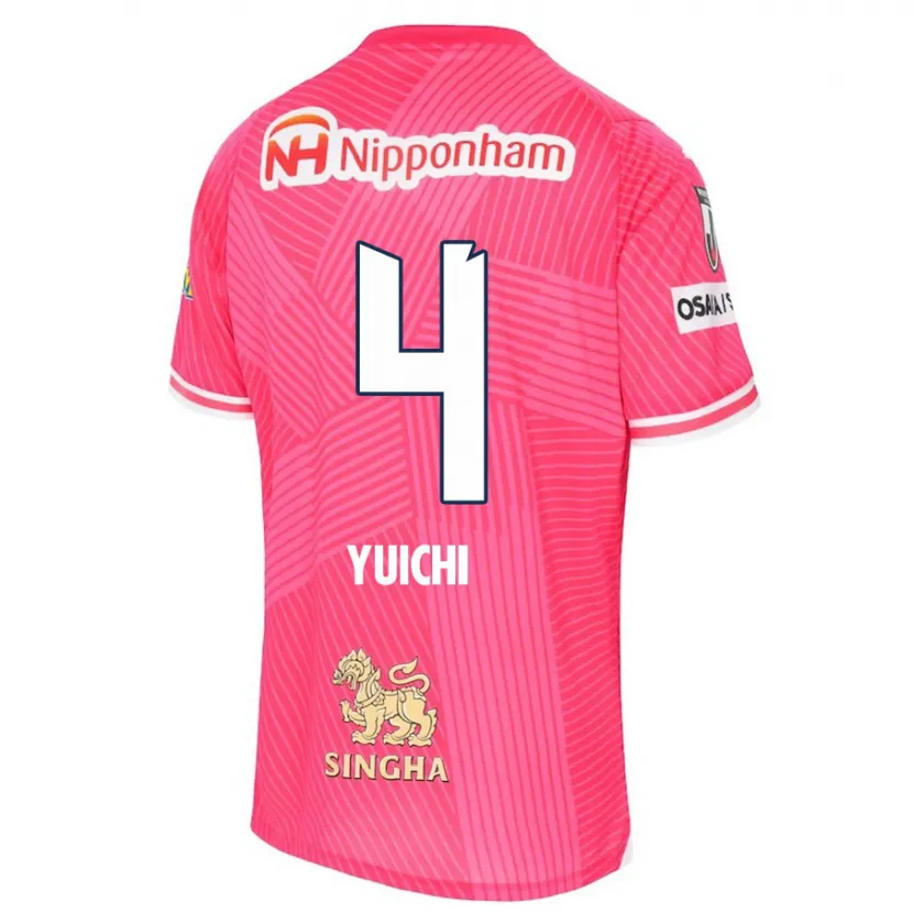 Danxen Kinder Yuichi Hirano #4 Rosa Weiß Heimtrikot Trikot 2024/25 T-Shirt Schweiz