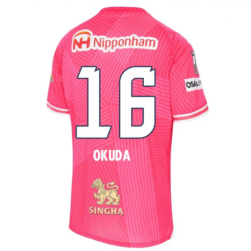 Danxen Kinder Hayato Okuda #16 Rosa Weiß Heimtrikot Trikot 2024/25 T-Shirt Schweiz