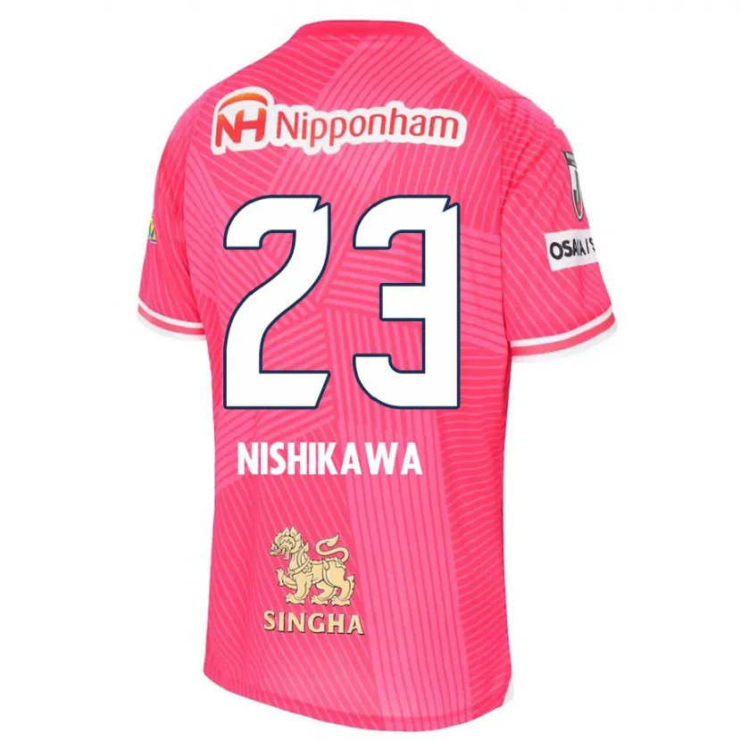 Danxen Kinder Hiroki Nishikawa #23 Rosa Weiß Heimtrikot Trikot 2024/25 T-Shirt Schweiz