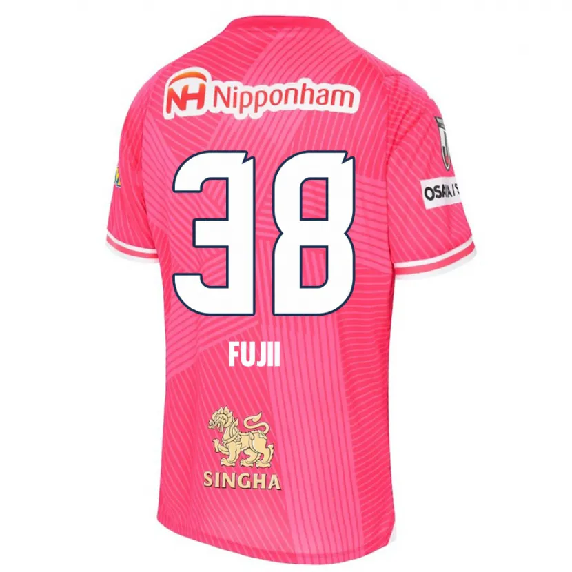 Danxen Kinder Ryuya Fujii #38 Rosa Weiß Heimtrikot Trikot 2024/25 T-Shirt Schweiz