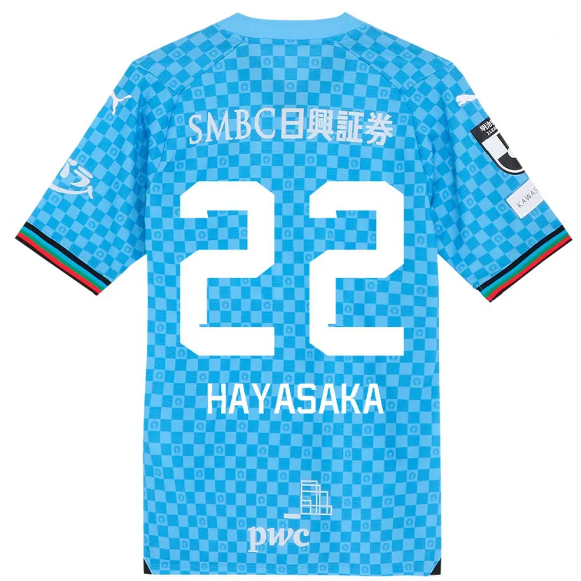 Danxen Kinder Yuki Hayasaka #22 Azurblau Heimtrikot Trikot 2024/25 T-Shirt Schweiz