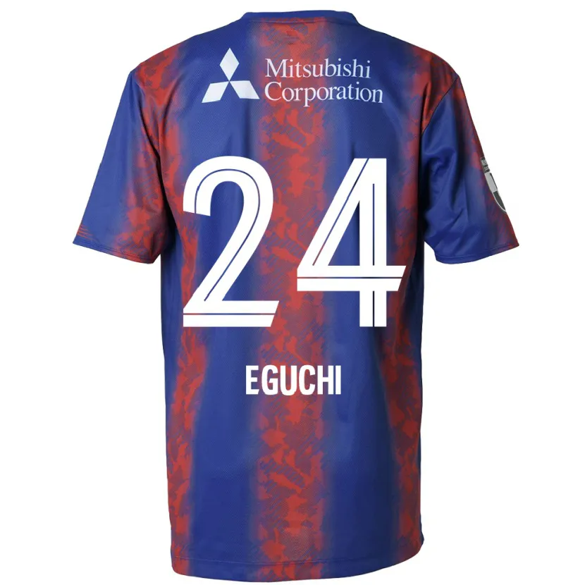 Danxen Kinder Kaito Eguchi #24 Blau Rot Heimtrikot Trikot 2024/25 T-Shirt Schweiz