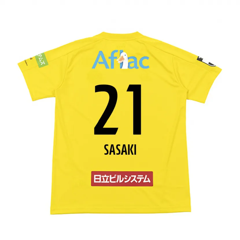 Danxen Kinder Masato Sasaki #21 Gelb Schwarz Heimtrikot Trikot 2024/25 T-Shirt Schweiz