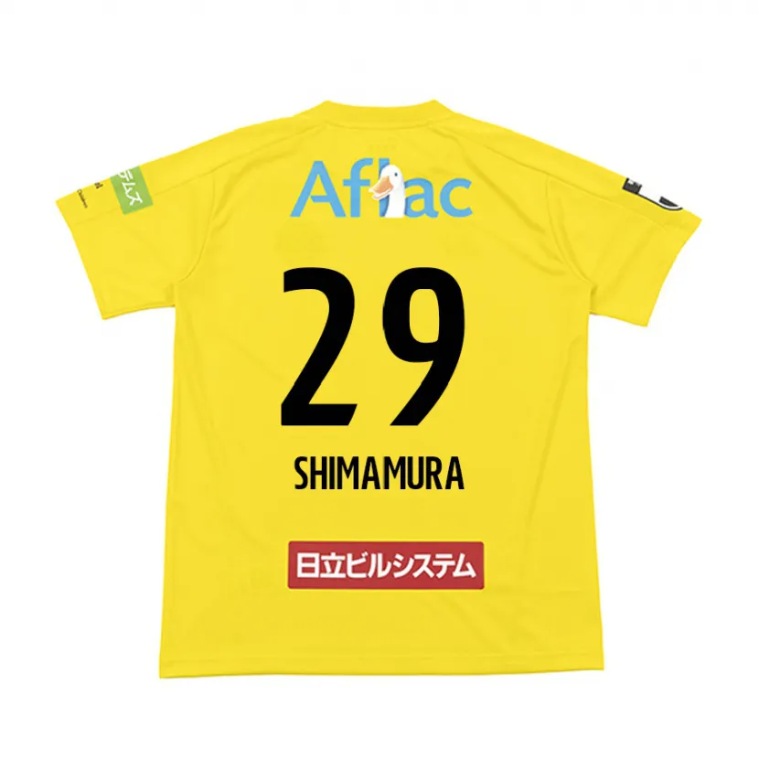 Danxen Kinder Takuya Shimamura #29 Gelb Schwarz Heimtrikot Trikot 2024/25 T-Shirt Schweiz