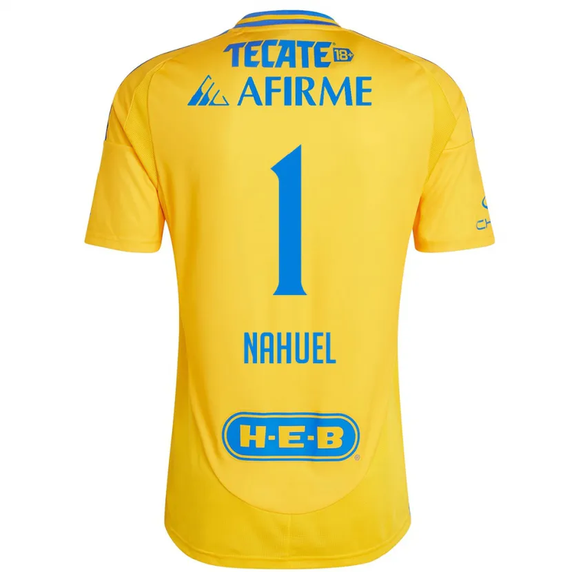 Danxen Kinder Nahuel Guzmán #1 Goldgelb Heimtrikot Trikot 2024/25 T-Shirt Schweiz