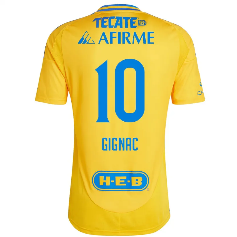 Danxen Kinder André-Pierre Gignac #10 Goldgelb Heimtrikot Trikot 2024/25 T-Shirt Schweiz