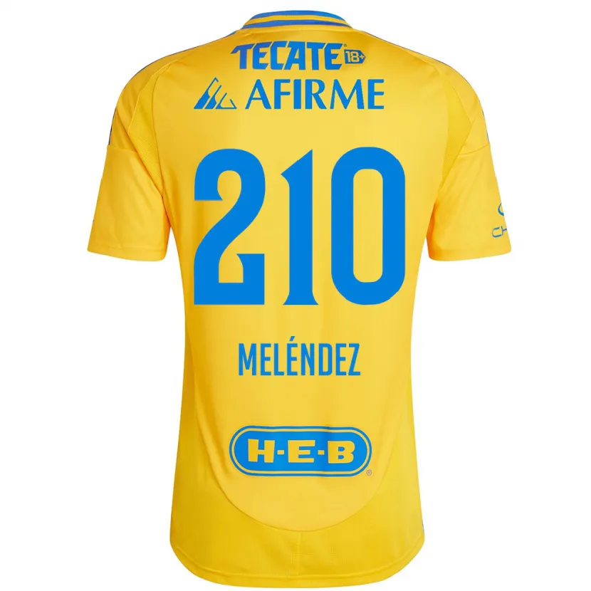 Danxen Kinder Marcelo Meléndez #210 Goldgelb Heimtrikot Trikot 2024/25 T-Shirt Schweiz