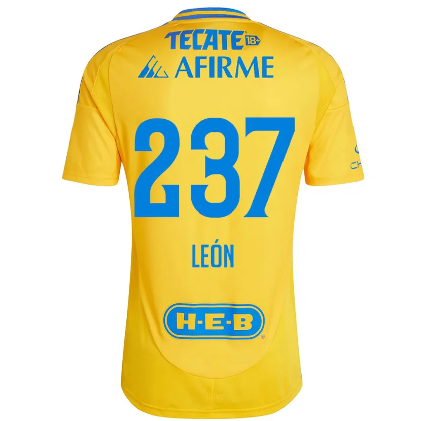 Danxen Kinder Gabriel León #237 Goldgelb Heimtrikot Trikot 2024/25 T-Shirt Schweiz