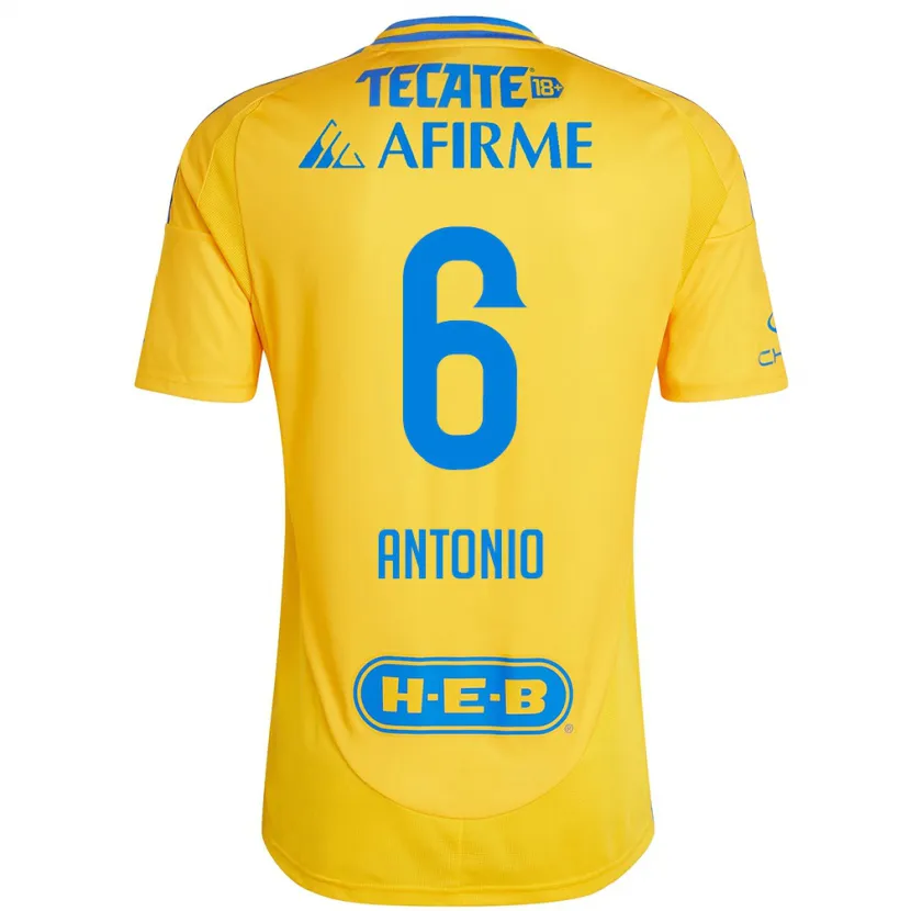 Danxen Kinder Nancy Antonio #6 Goldgelb Heimtrikot Trikot 2024/25 T-Shirt Schweiz