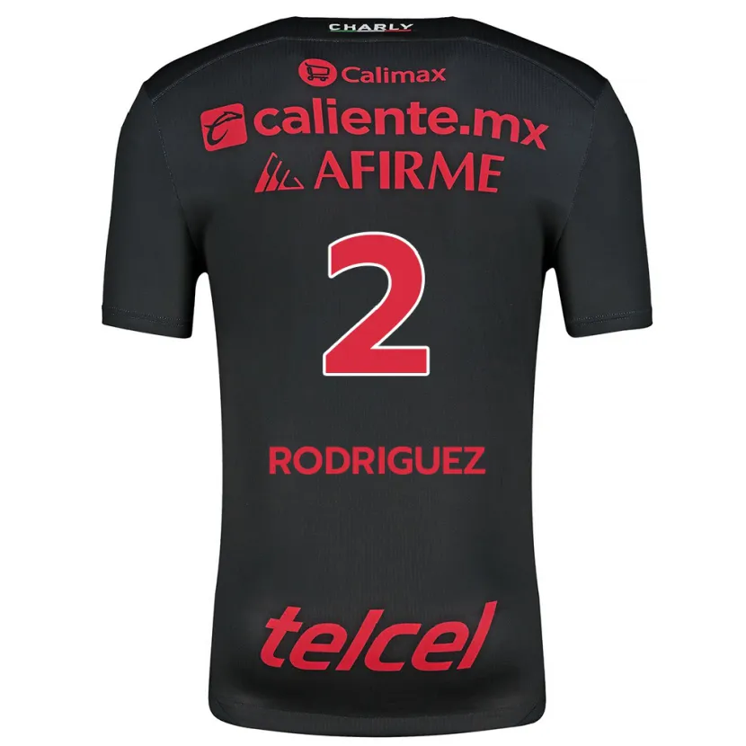 Danxen Kinder Antonio Rodríguez #2 Schwarz Rot Heimtrikot Trikot 2024/25 T-Shirt Schweiz