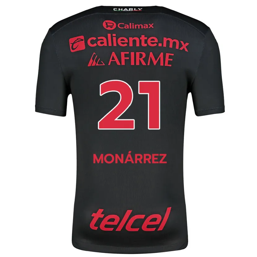 Danxen Kinder Fernando Monárrez #21 Schwarz Rot Heimtrikot Trikot 2024/25 T-Shirt Schweiz