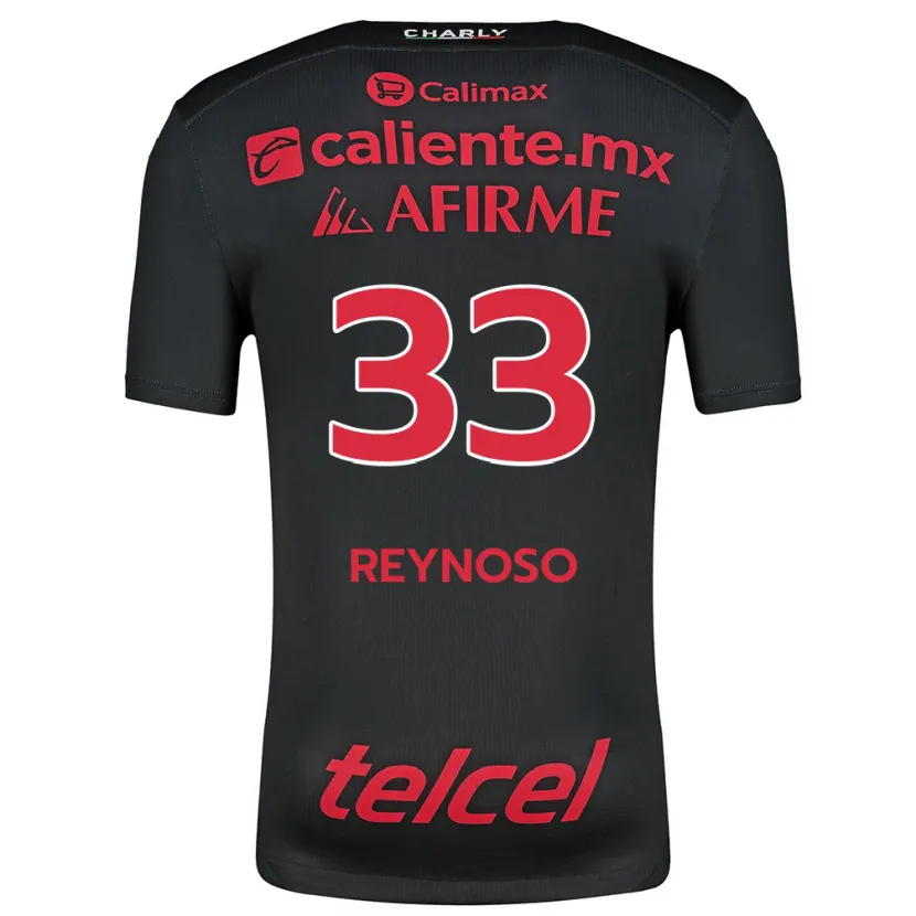 Danxen Kinder Emanuel Reynoso #33 Schwarz Rot Heimtrikot Trikot 2024/25 T-Shirt Schweiz