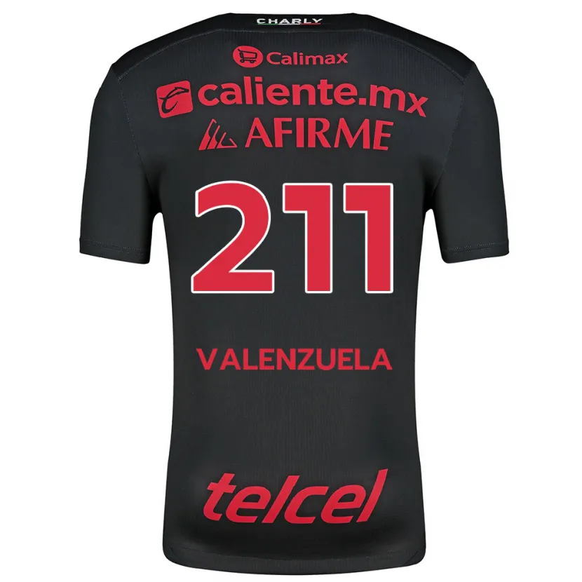 Danxen Kinder Aldieri Valenzuela #211 Schwarz Rot Heimtrikot Trikot 2024/25 T-Shirt Schweiz