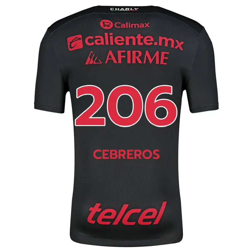 Danxen Kinder Luis Cebreros #206 Schwarz Rot Heimtrikot Trikot 2024/25 T-Shirt Schweiz