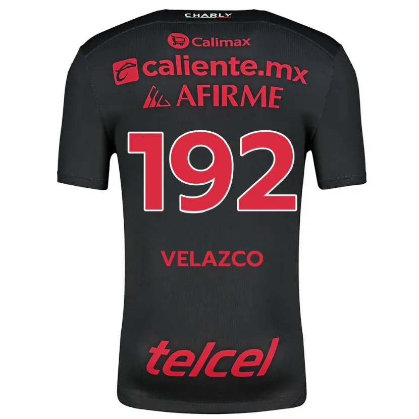 Danxen Kinder Emiliano Velazco #192 Schwarz Rot Heimtrikot Trikot 2024/25 T-Shirt Schweiz