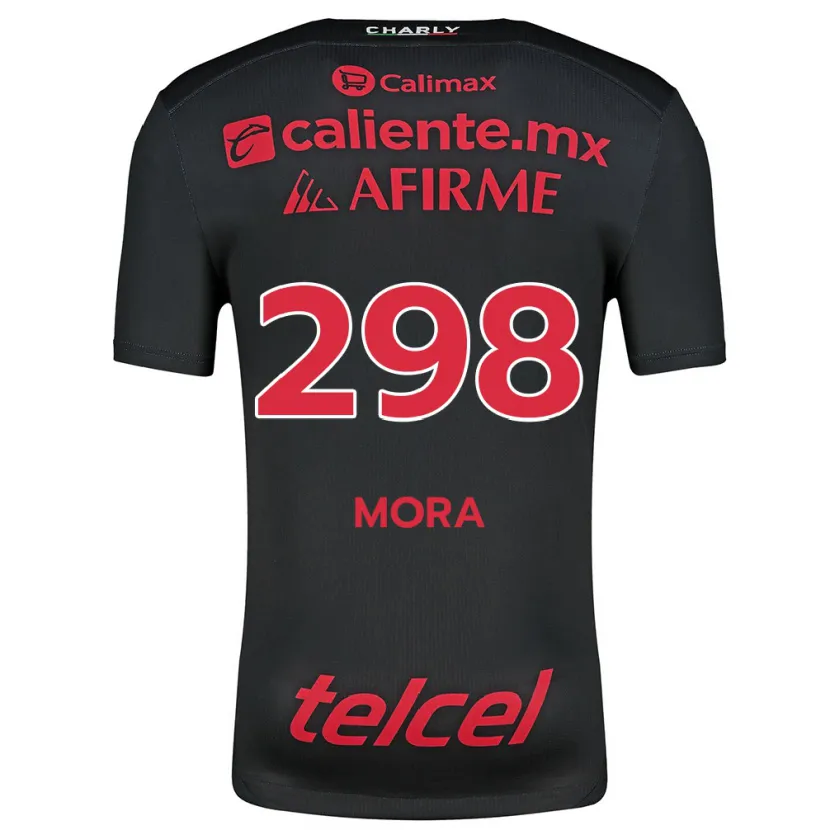 Danxen Kinder Gilberto Mora #298 Schwarz Rot Heimtrikot Trikot 2024/25 T-Shirt Schweiz