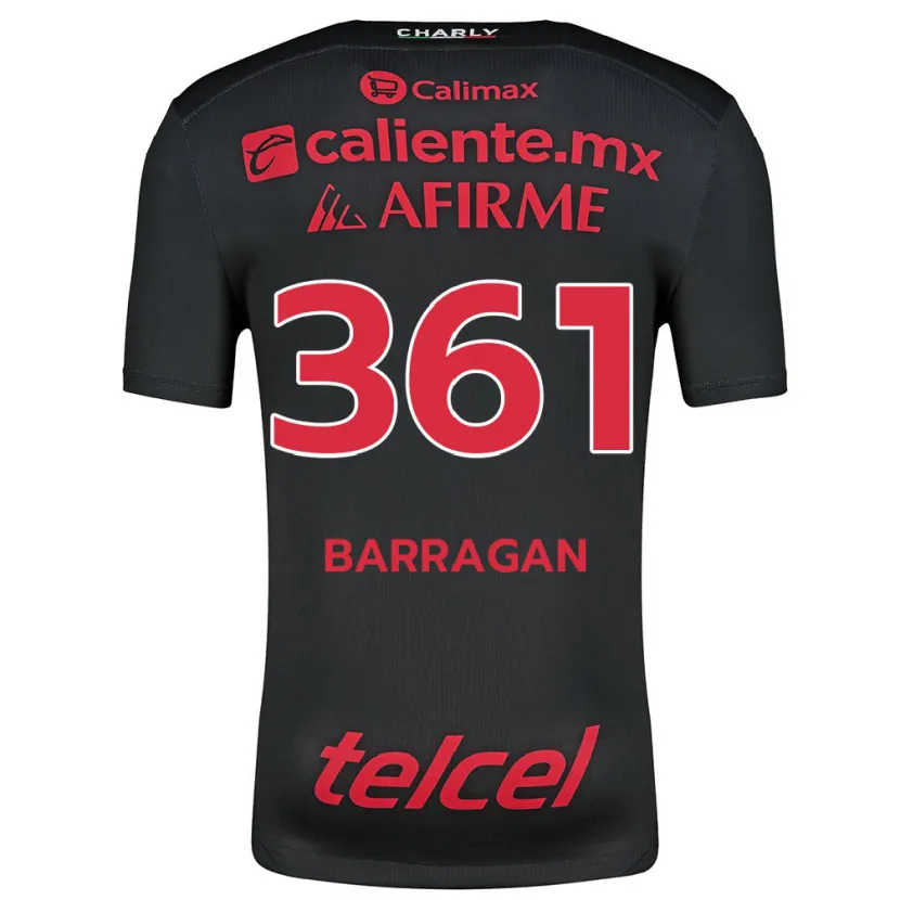 Danxen Kinder Jesús Barragán #361 Schwarz Rot Heimtrikot Trikot 2024/25 T-Shirt Schweiz