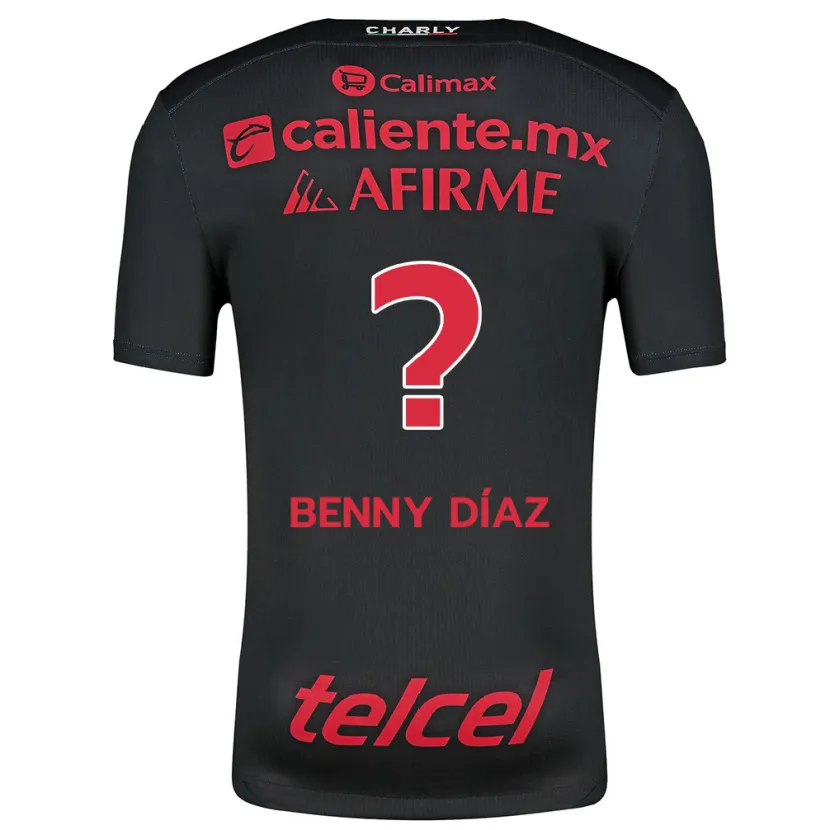 Danxen Kinder Benny Díaz #0 Schwarz Rot Heimtrikot Trikot 2024/25 T-Shirt Schweiz