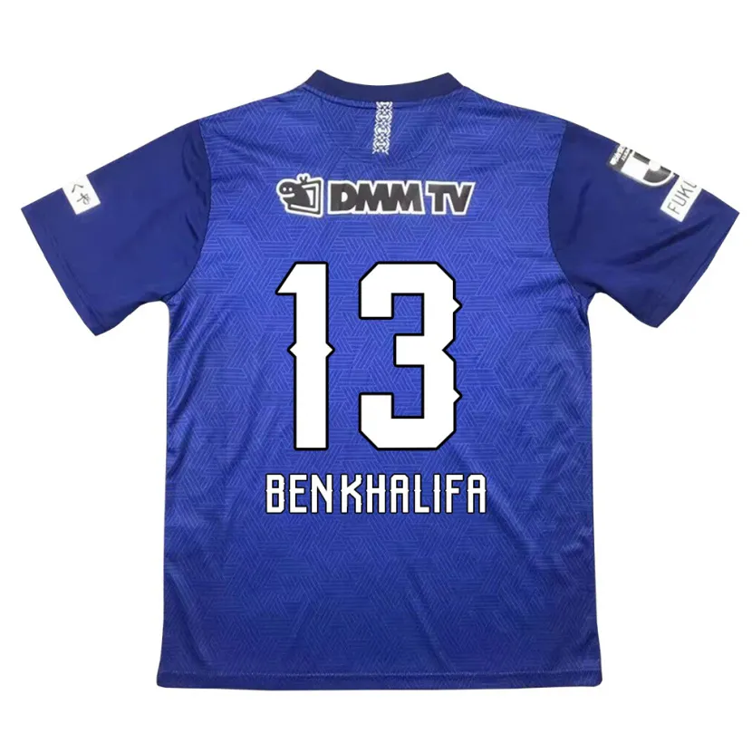 Danxen Kinder Nassim Ben Khalifa #13 Dunkelblau Heimtrikot Trikot 2024/25 T-Shirt Schweiz