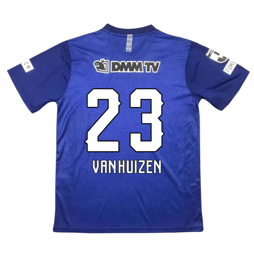 Danxen Kinder Haruki Christopher Van Huizen #23 Dunkelblau Heimtrikot Trikot 2024/25 T-Shirt Schweiz