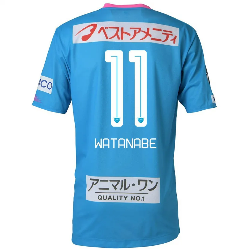 Danxen Kinder Shion Watanabe #11 Blau Rosa Heimtrikot Trikot 2024/25 T-Shirt Schweiz