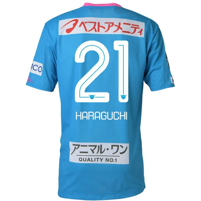 Danxen Kinder Konosuke Haraguchi #21 Blau Rosa Heimtrikot Trikot 2024/25 T-Shirt Schweiz